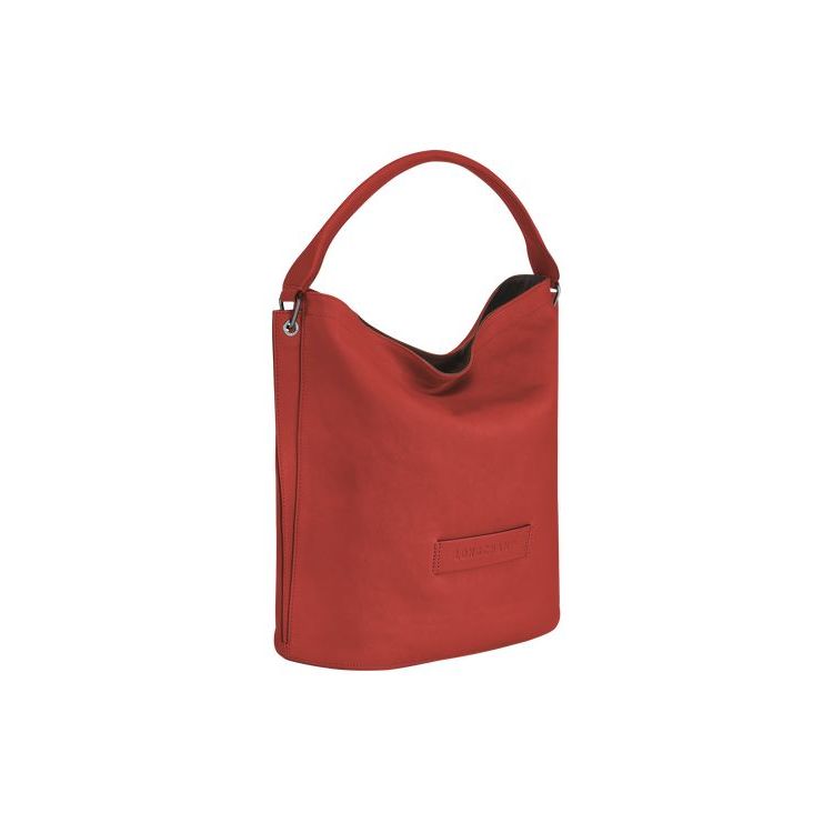 Sacs À Bandoulière Longchamp Terracotta Cuir Orange | 09427-GCWA