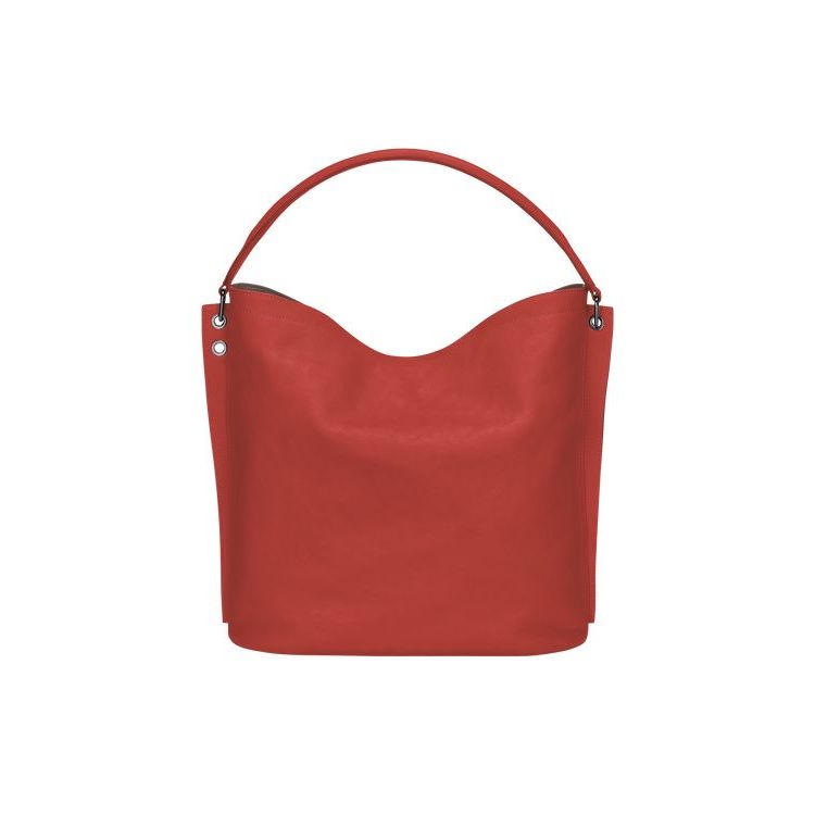 Sacs À Bandoulière Longchamp Terracotta Cuir Orange | 09427-GCWA