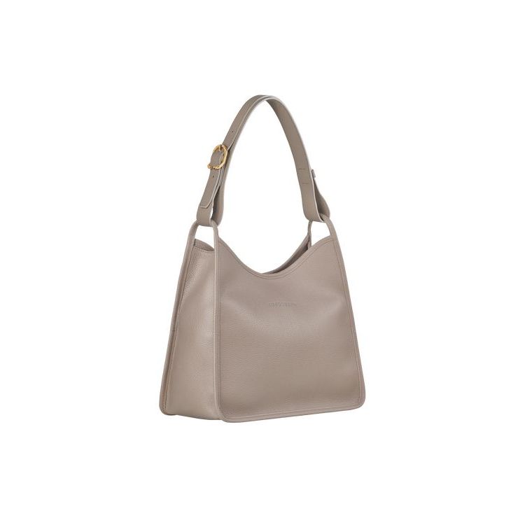 Sacs À Bandoulière Longchamp Turtledove Cuir Grise | 19568-OBNY