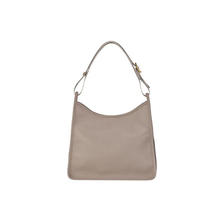 Sacs À Bandoulière Longchamp Turtledove Cuir Grise | 19568-OBNY