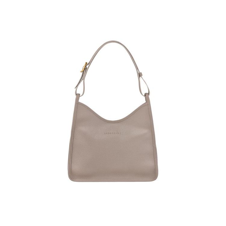 Sacs À Bandoulière Longchamp Turtledove Cuir Grise | 19568-OBNY