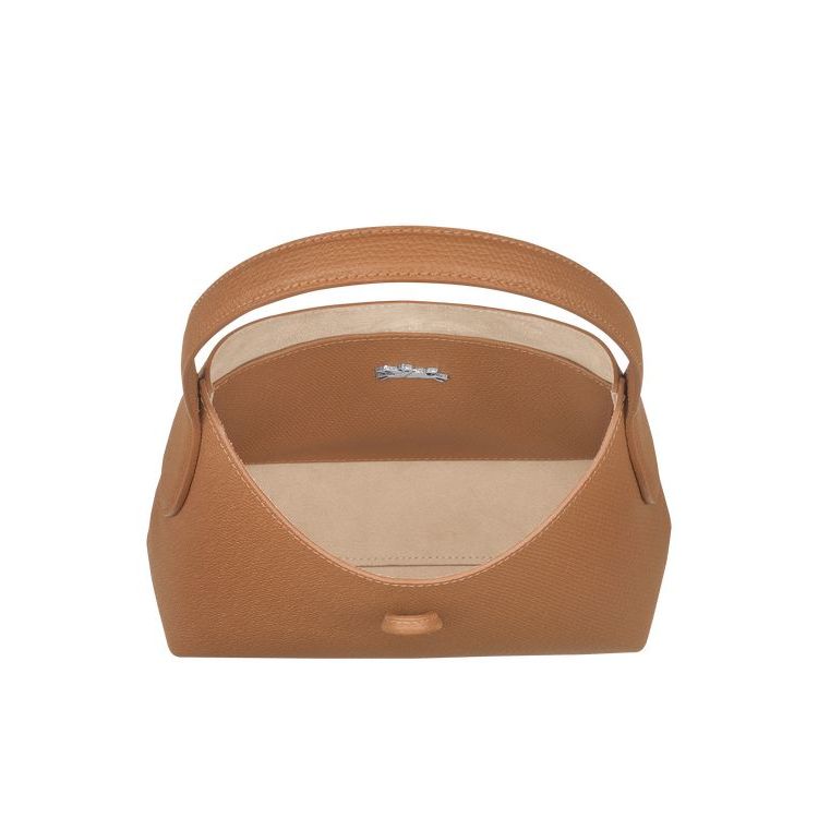 Sacs À Bandoulière Longchamp Xs Cuir Beige | 18654-BHWT