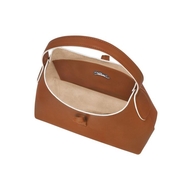 Sacs À Bandoulière Longchamp Xs Cuir Marron | 24135-LVHN