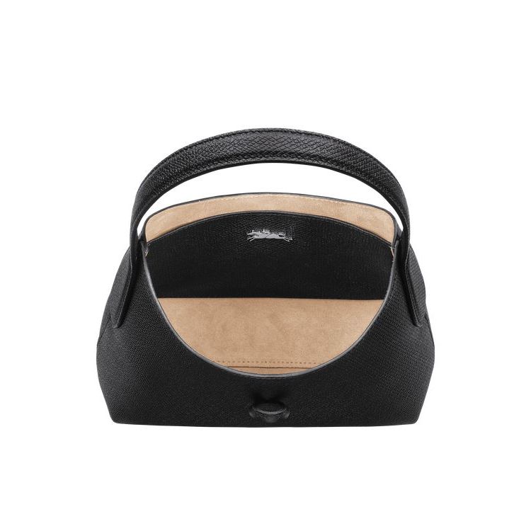 Sacs À Bandoulière Longchamp Xs Cuir Noir | 58763-XIHP