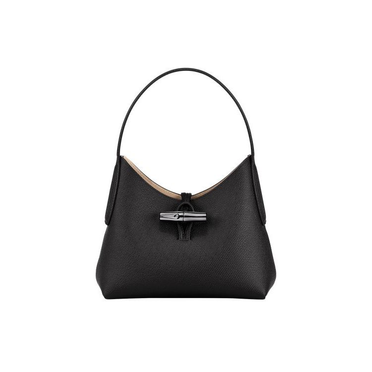 Sacs À Bandoulière Longchamp Xs Cuir Noir | 58763-XIHP