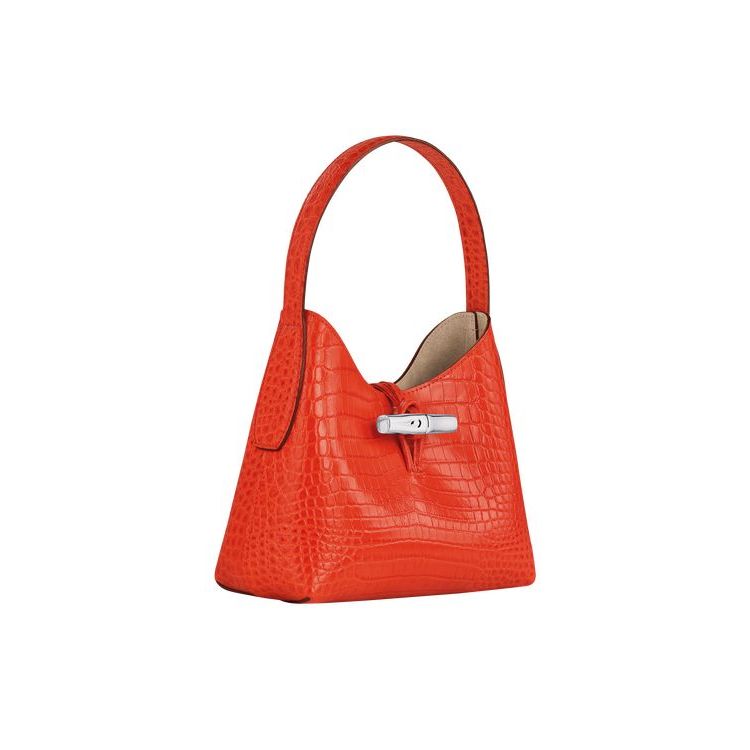 Sacs À Bandoulière Longchamp Xs Cuir Orange | 09376-YHFB