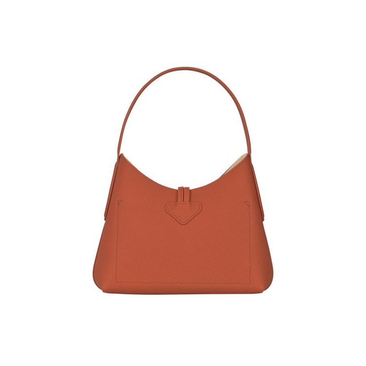 Sacs À Bandoulière Longchamp Xs Cuir Rouge Foncé | 98563-CSIQ