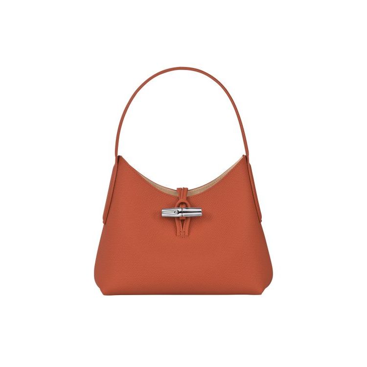 Sacs À Bandoulière Longchamp Xs Cuir Rouge Foncé | 98563-CSIQ