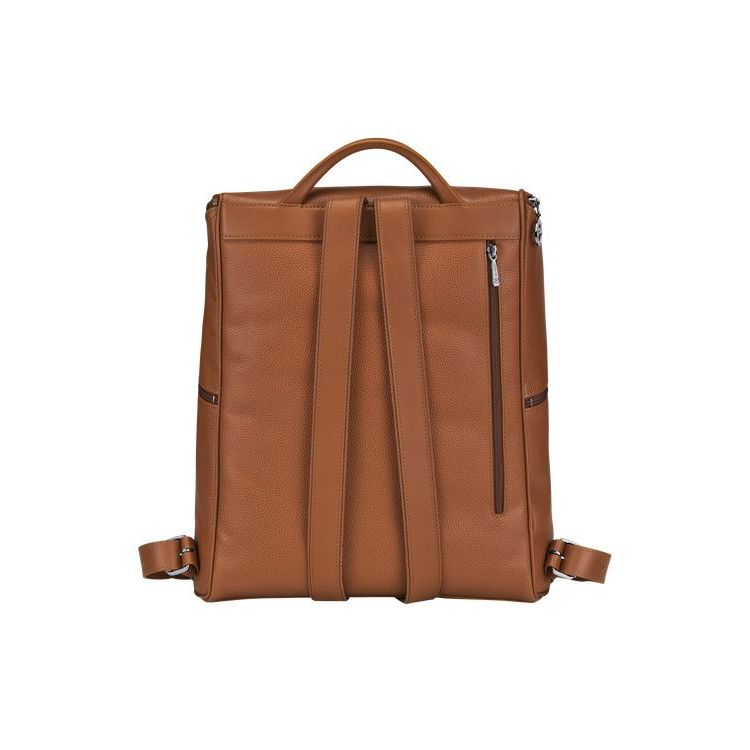 Sacs À Dos Longchamp Caramel Cuir Marron | 13269-ZOCQ