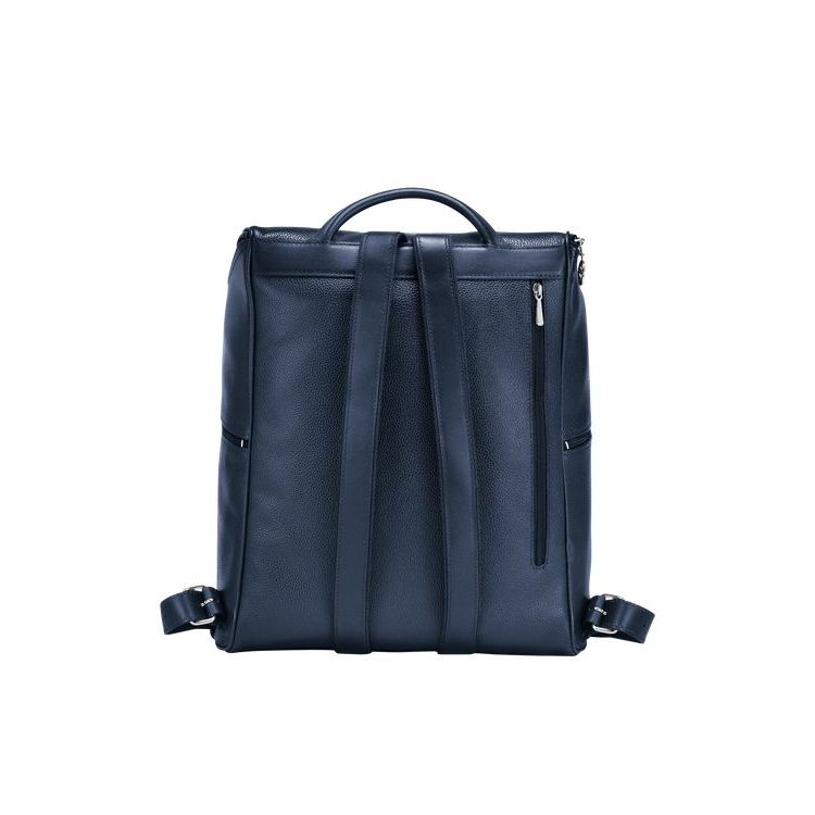 Sacs À Dos Longchamp Cuir Bleu Marine | 06351-TQGU