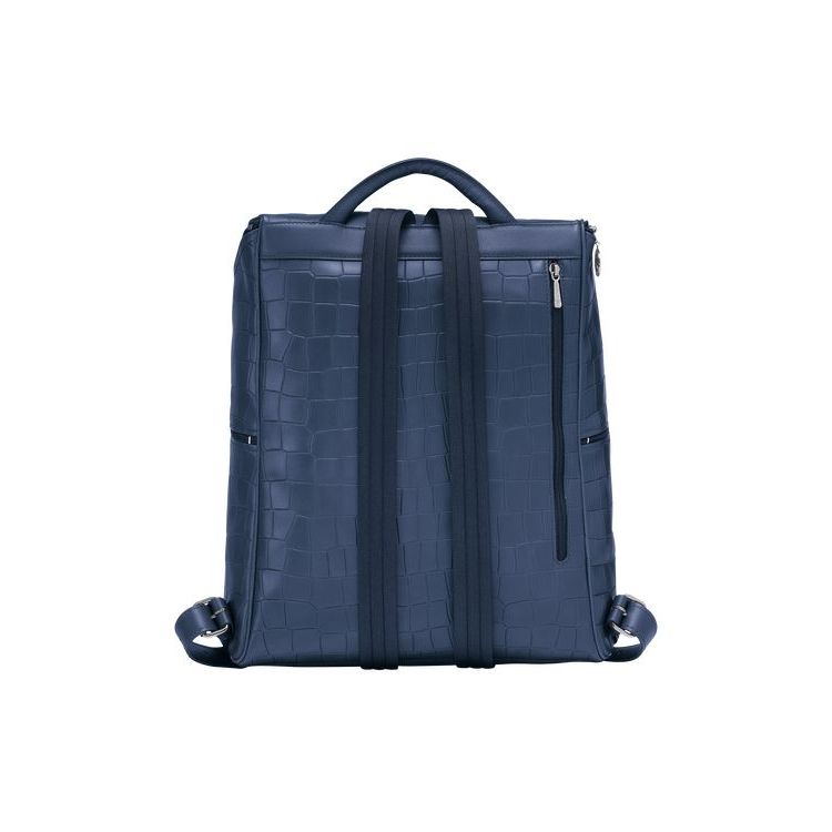 Sacs À Dos Longchamp Cuir Bleu Marine | 23985-TOVP