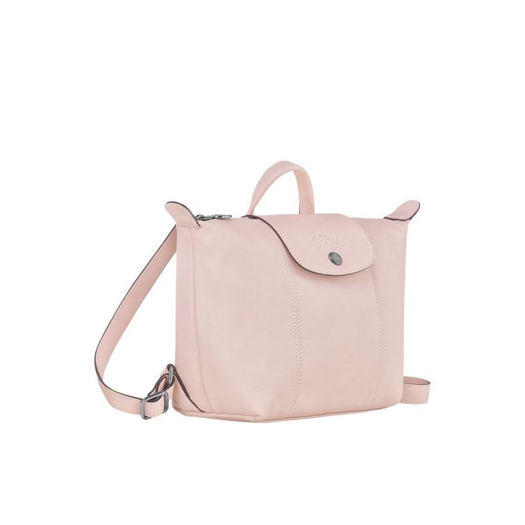 Sacs À Dos Longchamp Cuir Rose | 93012-MQCV