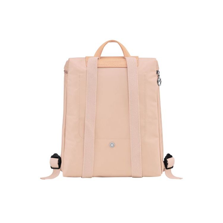 Sacs À Dos Longchamp Flowers Recycled canvas Rose Clair | 16352-DPAL