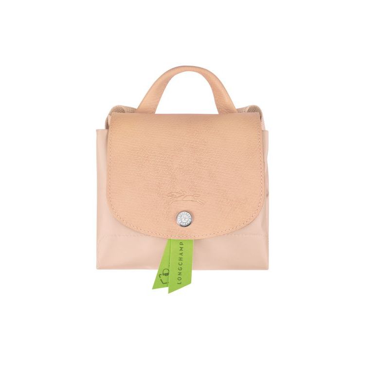 Sacs À Dos Longchamp Flowers Recycled canvas Rose Clair | 16352-DPAL