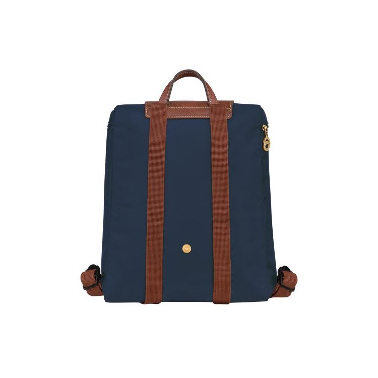 Sacs À Dos Longchamp Recycled canvas Bleu Marine | 23047-RXLN