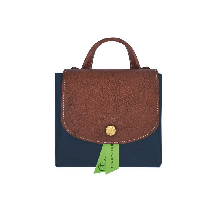 Sacs À Dos Longchamp Recycled canvas Bleu Marine | 23047-RXLN