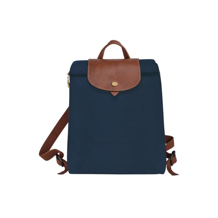 Sacs À Dos Longchamp Recycled canvas Bleu Marine | 23047-RXLN