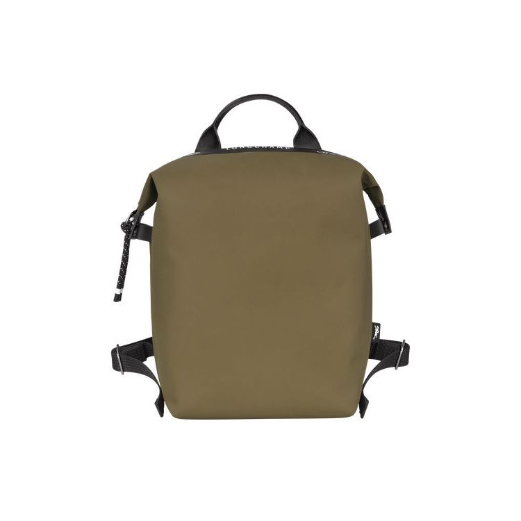 Sacs À Dos Longchamp Recycled canvas Kaki | 42730-XLRB