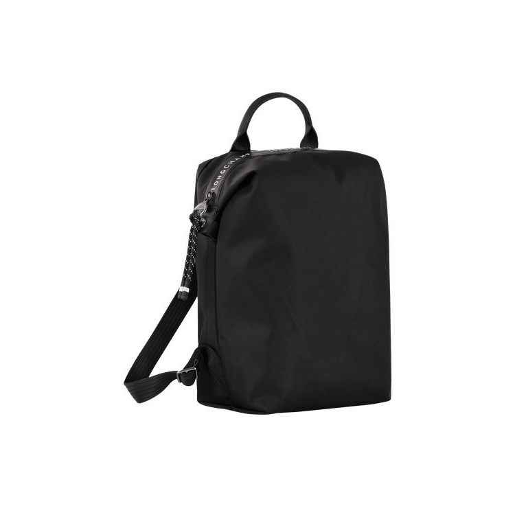 Sacs À Dos Longchamp Recycled canvas Noir | 53064-FGMS