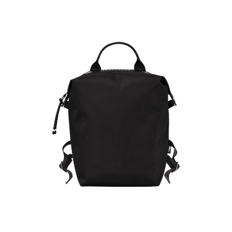 Sacs À Dos Longchamp Recycled canvas Noir | 53064-FGMS