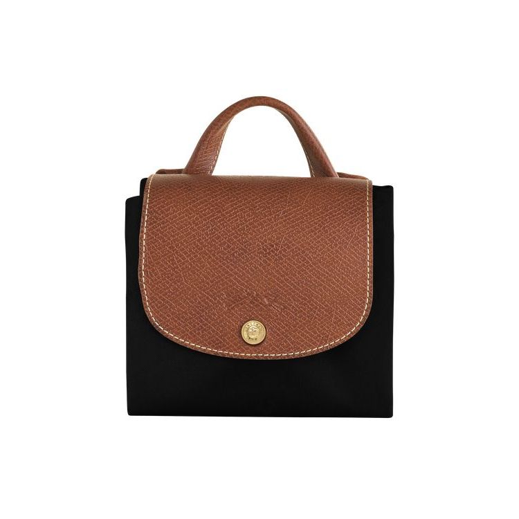 Sacs À Dos Longchamp Recycled canvas Noir | 58231-NTPK