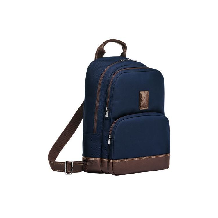 Sacs À Dos Longchamp Tela Bleu | 23706-DFBT