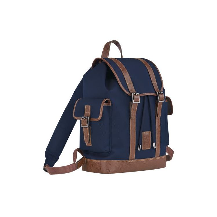 Sacs À Dos Longchamp Tela Bleu | 84396-XCIS