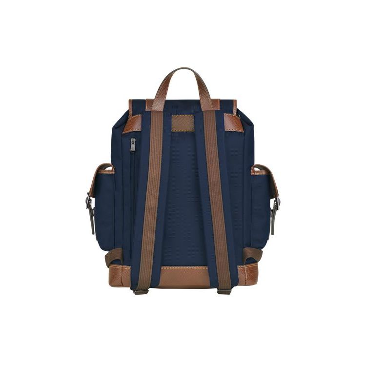 Sacs À Dos Longchamp Tela Bleu | 84396-XCIS