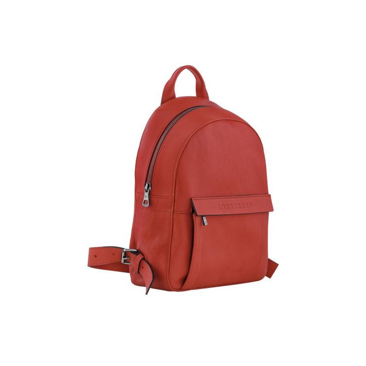 Sacs À Dos Longchamp Terracotta Cuir Orange | 75908-PVYS