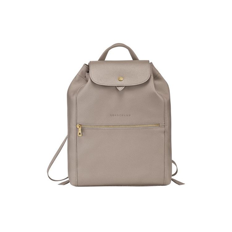 Sacs À Dos Longchamp Turtledove Cuir Grise | 82613-XTCH