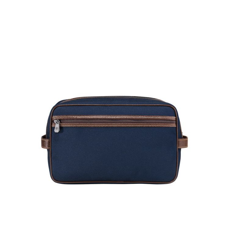 Trousses De Toilette Longchamp Tela Bleu | 27093-TYQV