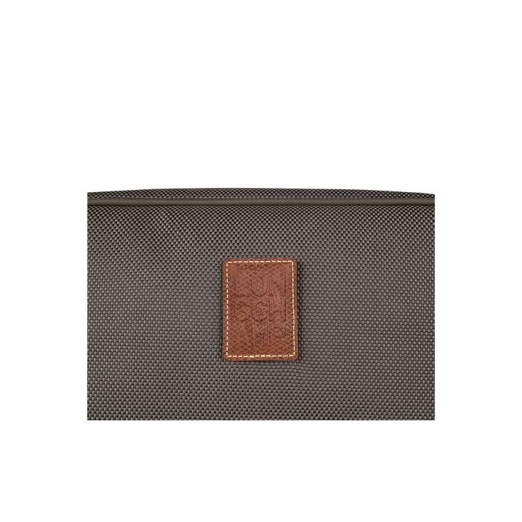 Trousses De Toilette Longchamp Tela Marron | 82357-IAJD