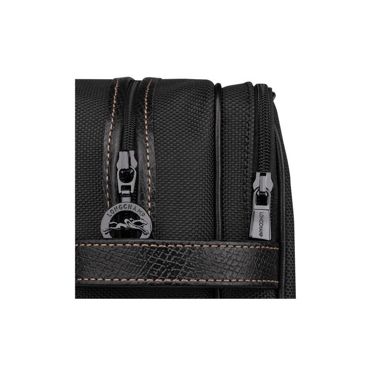 Trousses De Toilette Longchamp Tela Noir | 03864-SVHF