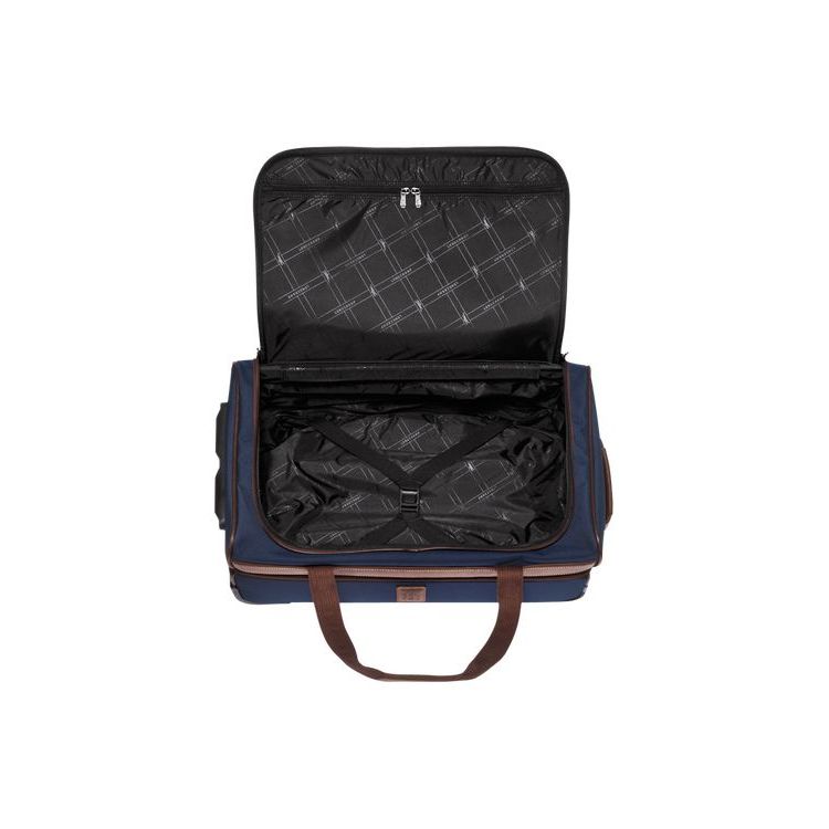 Wheeled Duffle Bags Longchamp Tela Bleu | 41093-QGRD