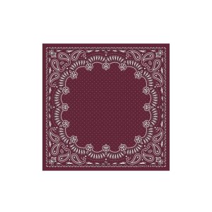 Echarpes Longchamp Scarf 50 Silk Bordeaux | 83057-SEJO