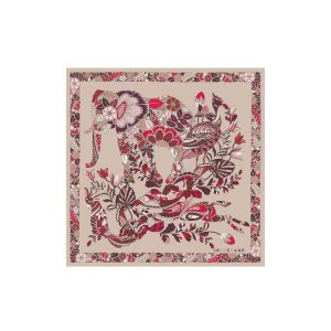 Echarpes Longchamp Scarf 50 Silk Rose | 51729-SVQI