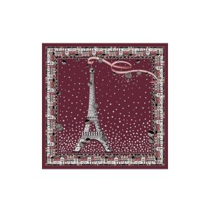 Echarpes Longchamp Scarf 50 Silk Rouge | 38941-PLFR