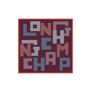 Echarpes Longchamp Scarf 70 Silk Bordeaux | 56803-FKTB