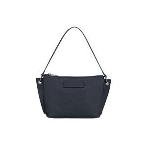 Pochettes Longchamp Pouch Cuir Bleu | 42189-VHTE