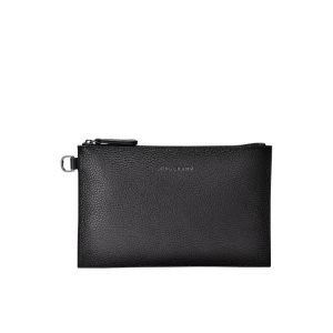 Pochettes Longchamp Pouch Cuir Noir | 43918-TBGP