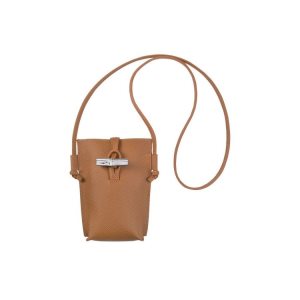 Pochettes Longchamp With Dentelle Cuir Beige | 60425-BJTS