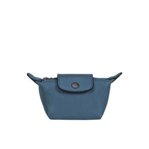 Porte-Cartes Longchamp Cuir Bleu | 73198-WPOL