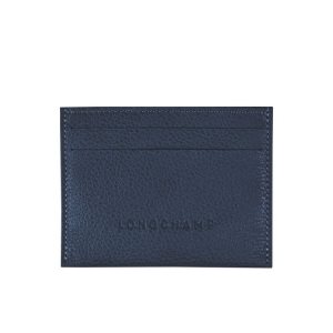 Porte-Cartes Longchamp Cuir Bleu Marine | 79564-LKSO