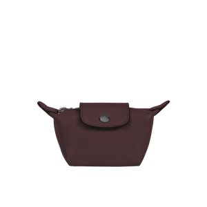 Porte-Cartes Longchamp Cuir Bordeaux | 04269-RLHW