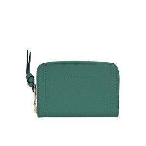 Porte-Cartes Longchamp Cuir Grise Vert | 49803-AIDS