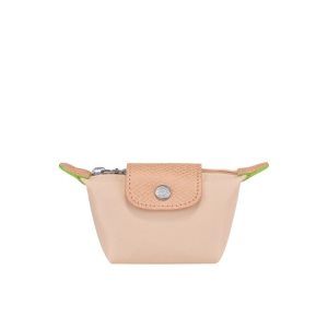 Porte-Cartes Longchamp Flowers Recycled canvas Rose Clair | 35819-EDVL