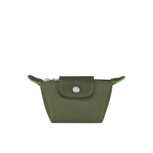 Porte-Cartes Longchamp Forest Recycled canvas Vert | 13865-YSRX