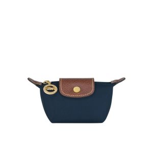 Porte-Cartes Longchamp Recycled canvas Bleu Marine | 09381-LOXE