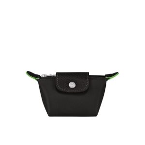 Porte-Cartes Longchamp Recycled canvas Noir | 73842-ZNJU