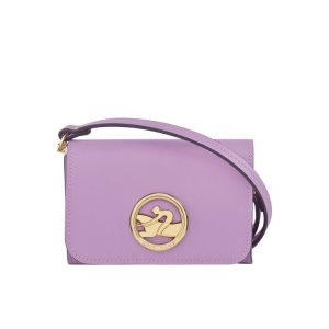 Porte-Cartes Longchamp With Cuir Violette | 21038-LKGU